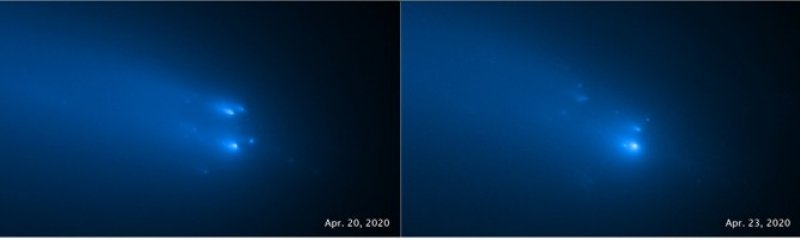 Rozpadající se kometa C/2019 Y4 (Atlas)